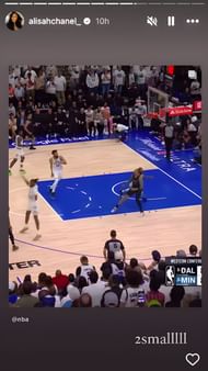 P.J. Washington's wife Alisah Chanel hyping up her husbanc